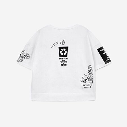 Love the land baskılı geniş kalıp unisex tişört