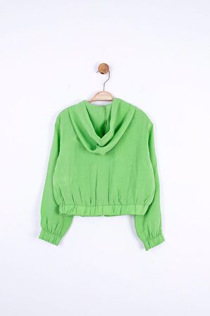 Miniğimin cicileri kapüşonlu hırka ve şort kız çocuk 2 li takım  