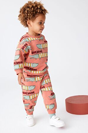 Miniğimin cicileri  Timsah baskılı Unisex jogger takım