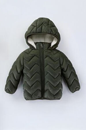 Miniğimin Cicileri ( 1 - 10 Yaş ) Kapitone İçi Welsoft Kaban Çocuk - Haki