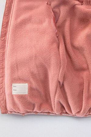 Miniğimin Cicileri (1-10 Yaş) Kapitone Welsoft Astar Çocuk Kaban Mont - Pudra