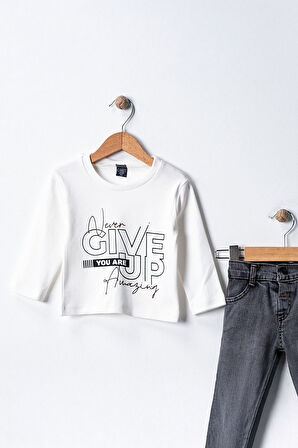 Miniğimin Cicileri (1-8 Yaş) Deri Mont İç Kaşe Astar Erkek Çocuk 3 lü Takım - Haki