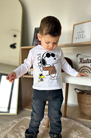 Miniğimin Cicileri Karakter Baskılı Ceketli Erkek Çocuk 3 Lü Takım - Taba