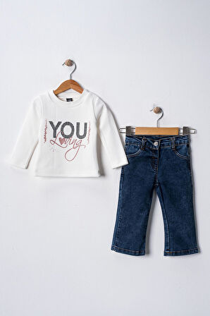 Miniğimin Cicileri Deri Montlu Kız Çocuk 3 lü Takım - Siyah