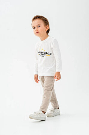 Miniğimin Cicileri Bear Desenli Ceketli Erkek Çocuk 3 lü Takım - Siyah