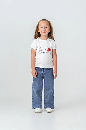 Miniğimin Cicileri Çilek Triko İşleme Detaylı Hırkalı Kız Çocuk 3 lü Takım - Fuşya