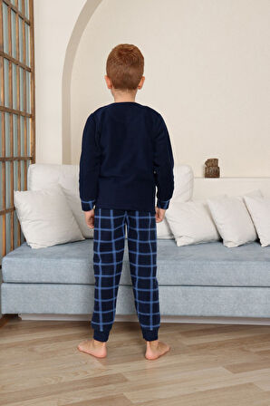 Miniğimin Cicileri Strong Desenli Welsoft Erkek Çocuk Pijama Takımı - Lacivert