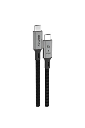 Elit | USB-C - USB-C Örgülü Kablo 100W (USB3.2 - 2m Desteği)