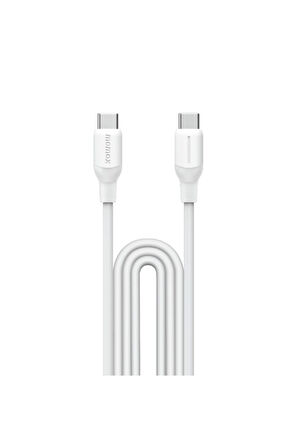 1-Link USB-C - USB-C (3,0m / Destek 100W) Örgülü (Siyah)