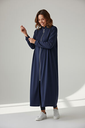 KADIN ÖNÜ FERMUARLI KOLU MANŞETLİ GİZLİ CEPLİ MEVSİMLİK KAP