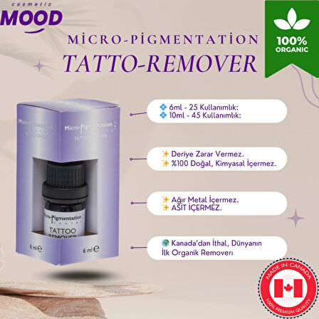 Tatto-Remover/ Kalıcı Kaş Silici/ Dövme Silici 6ml