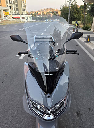 MOTOCAM Motolüx MCX 125 Siperlik Ön Cam 2024-2025 Model 68cm Şeffaf Renkli 4mm