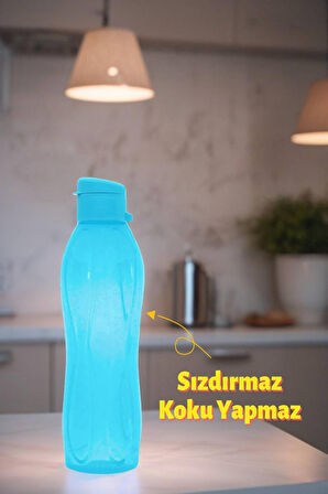 750 ML Su Matarası Eve, Okula, Spora, İş Yerine Uygun & Su Şişesi & Suluk - Turkuaz