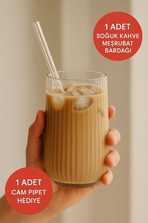 Borosilikat Sunum | Soğuk Meşrubat & Kahve Bardağı Isıya Dayanıklı Bardak 500 ml Origamicup 1 adet