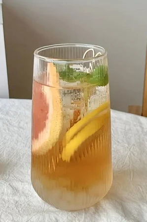 Borosilikat Sunum | Soğuk Meşrubat & Kahve Bardağı Isıya Dayanıklı Bardak 500 ml Origamicup 4 adet