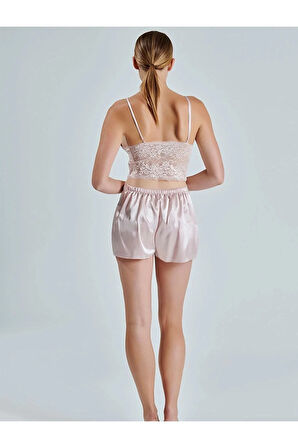 Kadın Pudra Saten & Kutulu 6'lı Gelin Çeyiz Seti TH.CLVR.8620.LSS