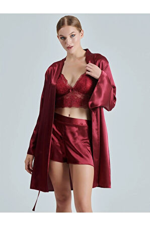 Kadın 6 Lı Saten Gelin Çeyiz Seti 8620