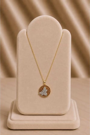 Arı Figürlü Gold Kolye