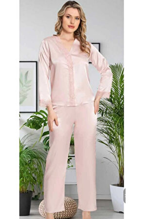 Kutulu Çeyizlik Saten Dantelli Altılı Set-355