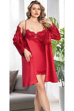 Kutulu Çeyizlik Saten Dantelli Altılı Set-365