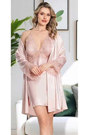 Kutulu Çeyizlik Saten Dantelli Altılı Set-360