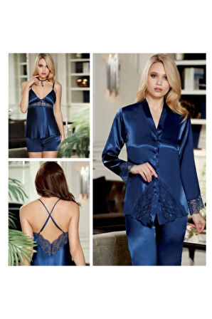 485 Saten Dantelli 6'lı Takım