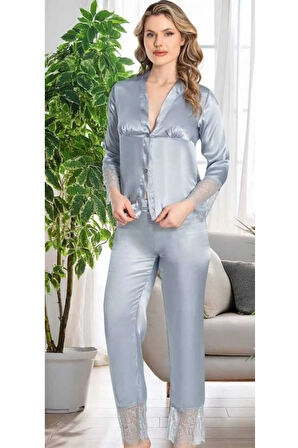 Kutulu Çeyizlik Saten Dantelli Altılı Set-370