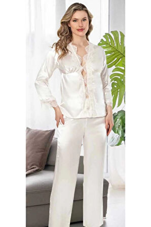 Kutulu Çeyizlik Saten Dantelli Altılı Set-365