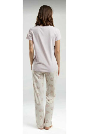 Kadın Kısa Kol Pijama Takım -9005