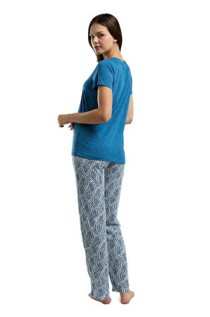 Kadın Kısa Kol Pijama Takım-3209