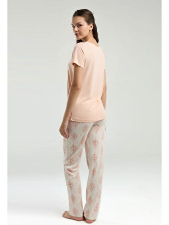 Kadın Kısa Kol Pijama Takımı-3257
