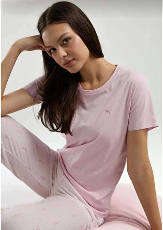 Kadın Kısa Kol Pijama Takım-3252