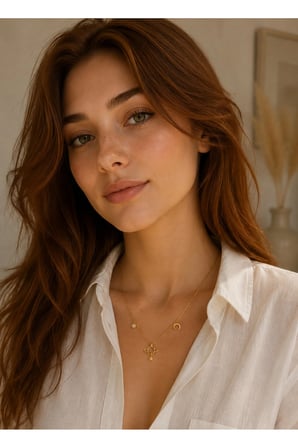 Minimal Gezegen Ay Yıldız Figürlü Gold Kolye
