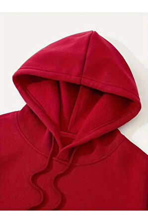 İskambil Kart Desenli Kapüşonlu Sweatshirt