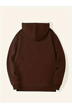 İskambil Kart Desenli Kapüşonlu Sweatshirt