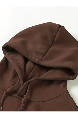 İskambil Kart Desenli Kapüşonlu Sweatshirt