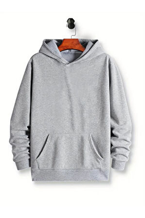 Astronot Arka Baskılı Kapüşonlu Sweatshirt