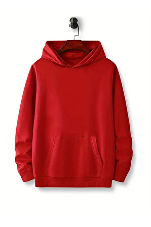 Astronot Arka Baskılı Kapüşonlu Sweatshirt