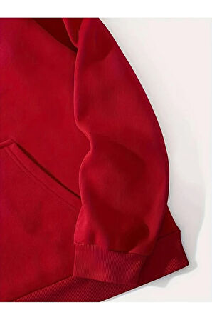 Astronot Arka Baskılı Kapüşonlu Sweatshirt