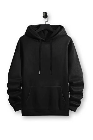 Astronot Arka Baskılı Kapüşonlu Sweatshirt