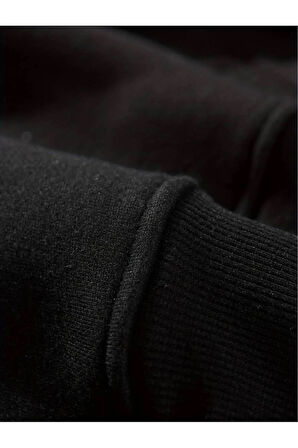 Beach Baskılı Kapüşonlu Sweatshirt