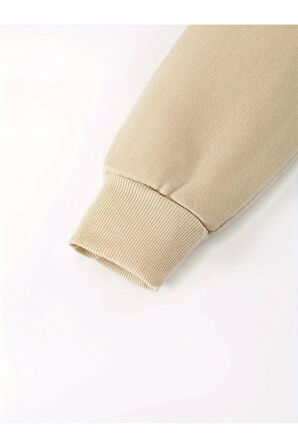 But Baskılı Kapüşonlu Sweatshirt