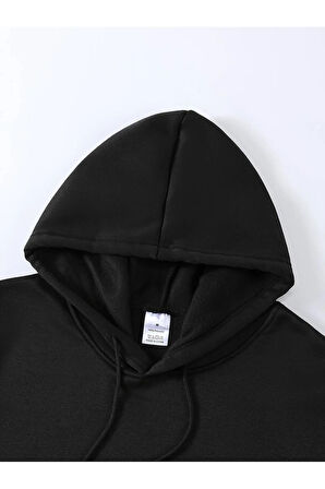 But Baskılı Kapüşonlu Sweatshirt