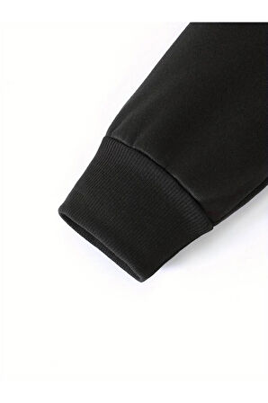 But Baskılı Kapüşonlu Sweatshirt