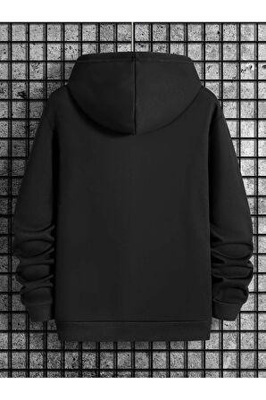 But Baskılı Kapüşonlu Sweatshirt