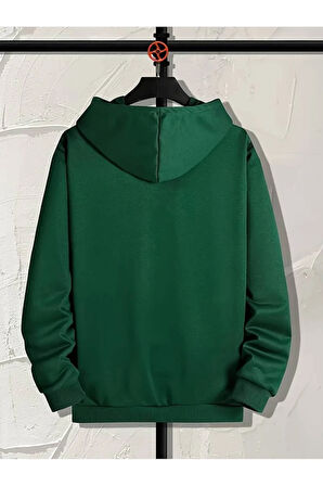 Cherry Baskılı Kapüşonlu Sweatshirt