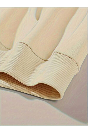 Dreams Yazı Baskılı Kapüşonlu Sweatshirt