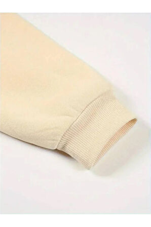 Choose Happy Baskılı Kapüşonlu Sweatshirt