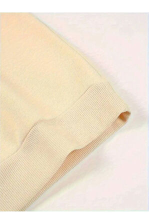 Choose Happy Baskılı Kapüşonlu Sweatshirt