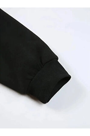 Choose Happy Baskılı Kapüşonlu Sweatshirt